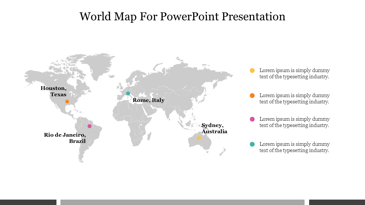 Free - Innovative World Map For PowerPoint Presentation Slide