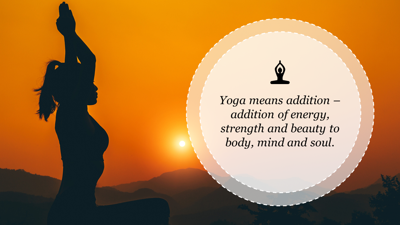 Attractive Yoga PPT Background Presentation Template