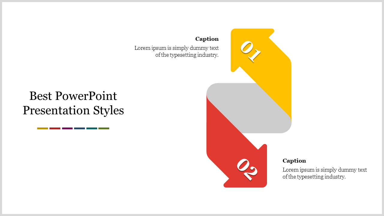 Best PowerPoint Presentation Styles With Arrow Design