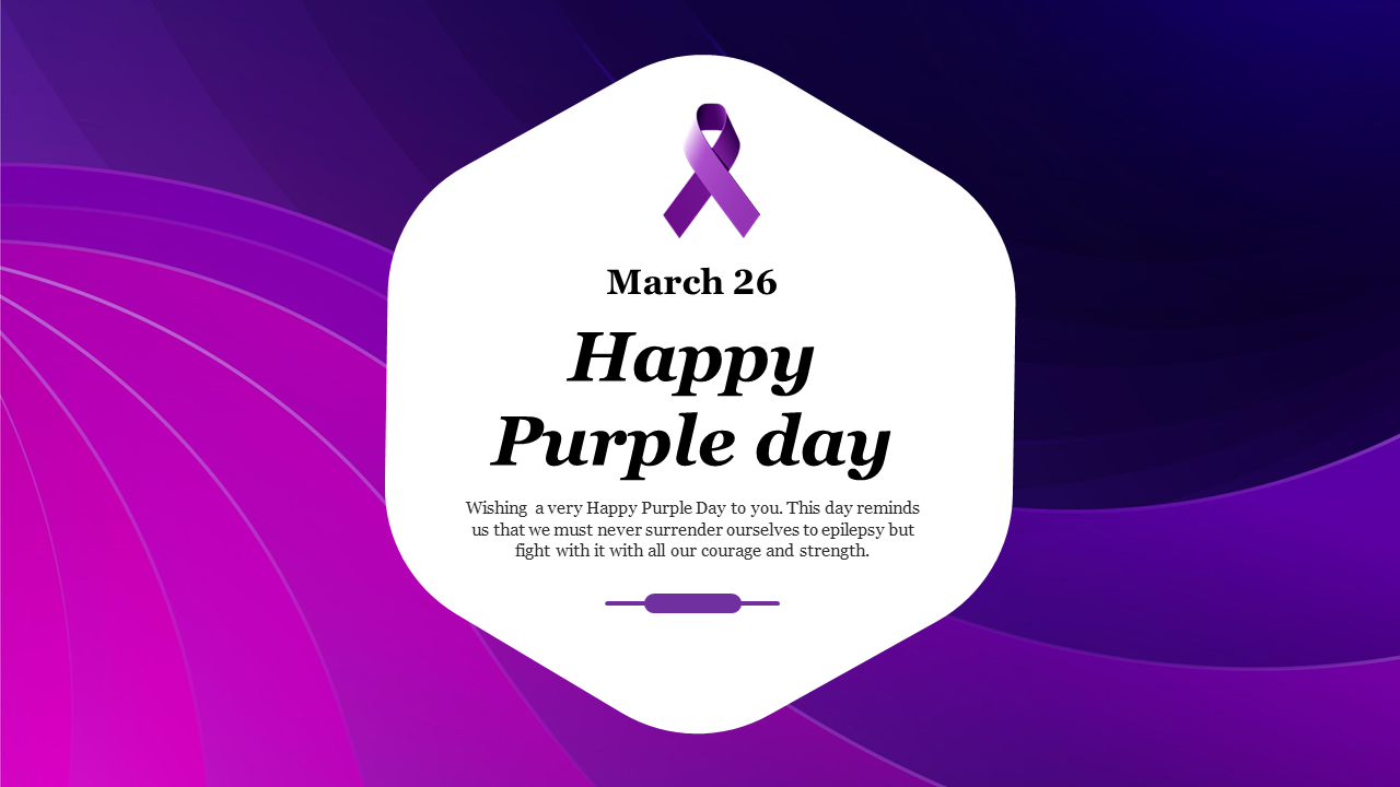Purple Day PowerPoint Template