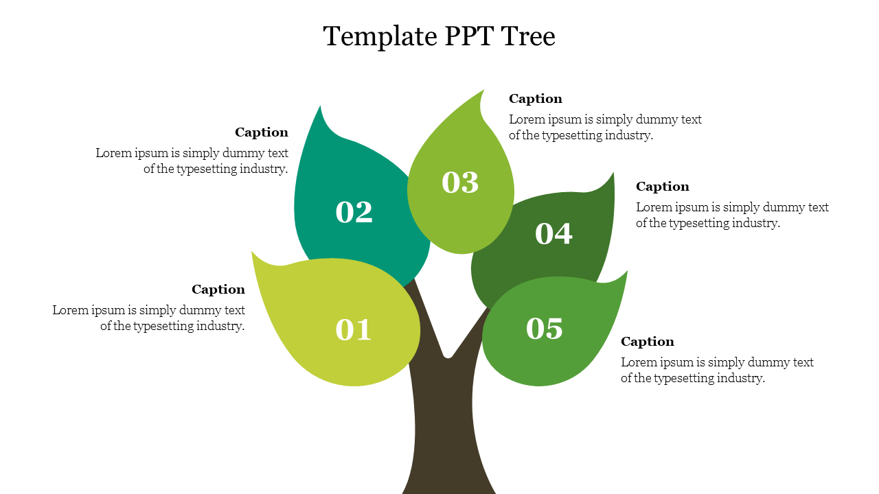 Free - Innovative Template PPT Tree Presentation Slide Design