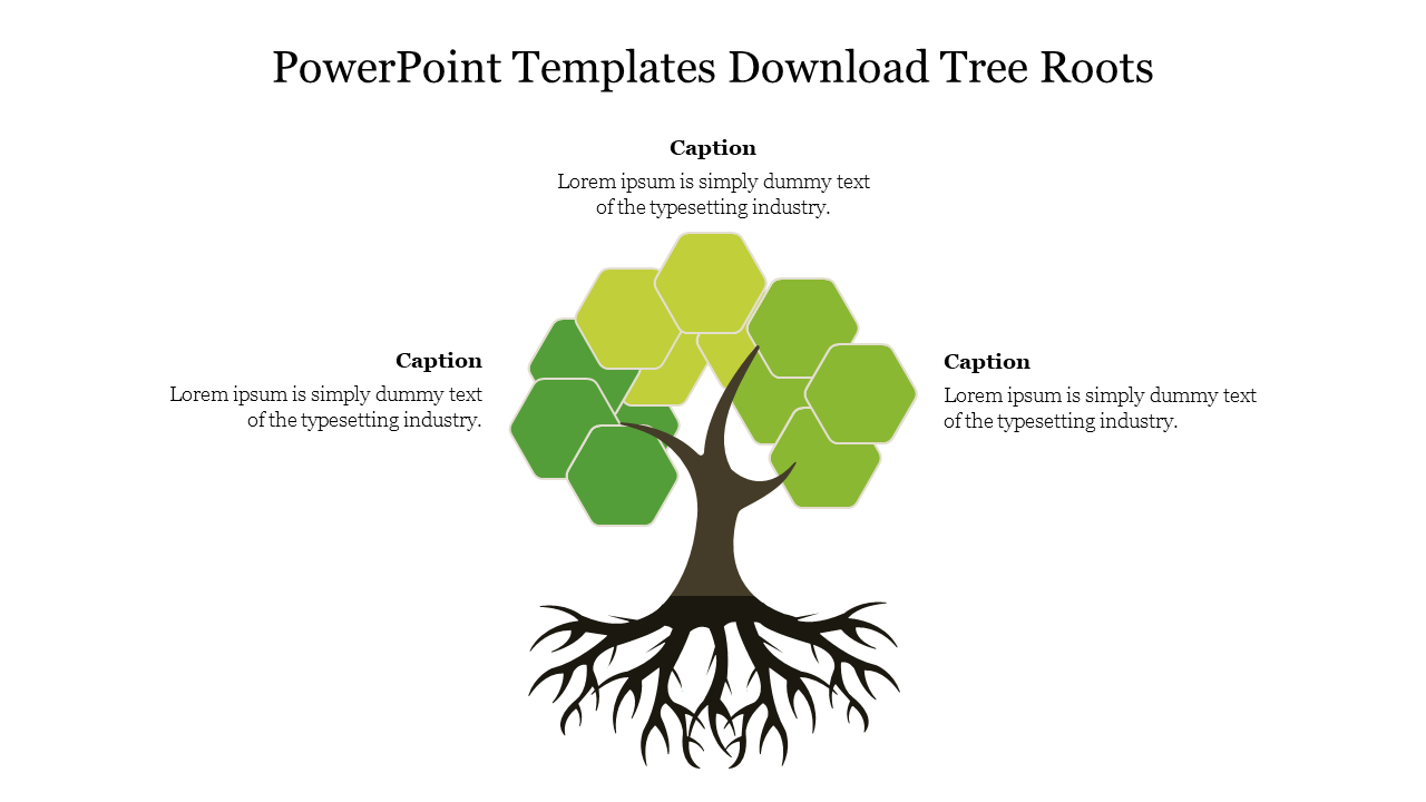 Free - Download Free PPT Templates Tree Roots and Google Slides