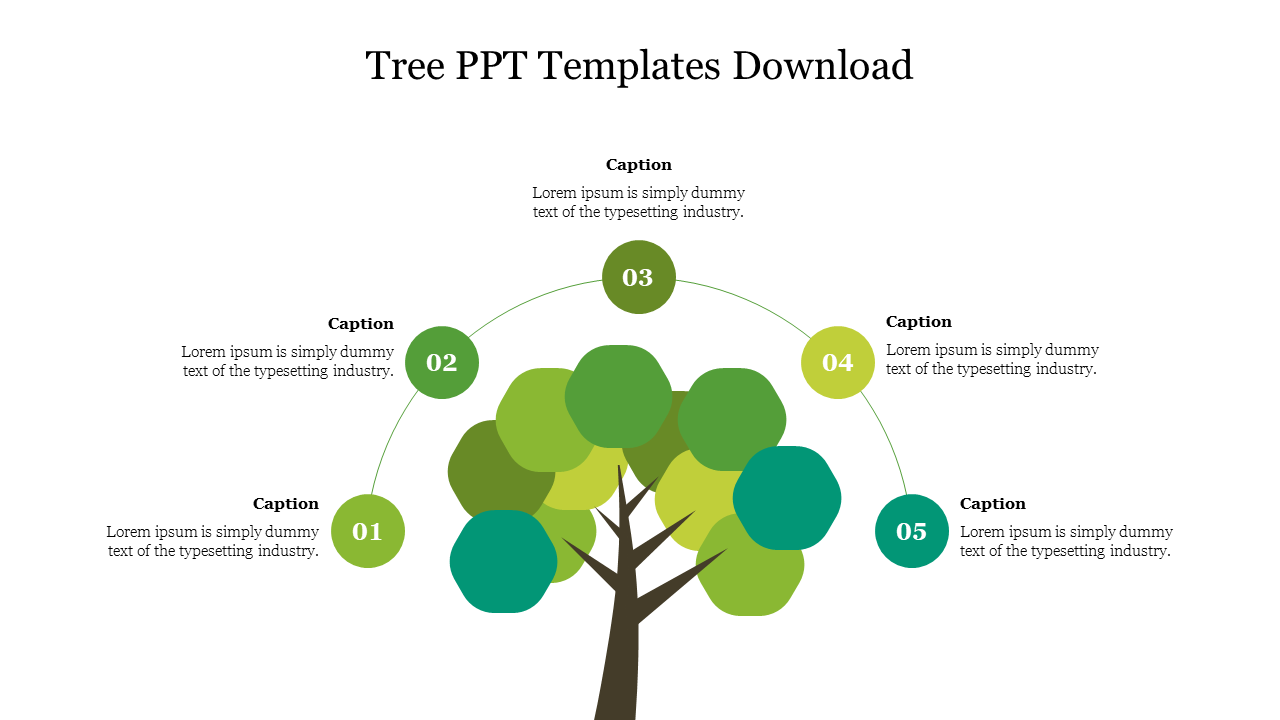Free - Sample Of Tree PPT Templates Download For Presentation