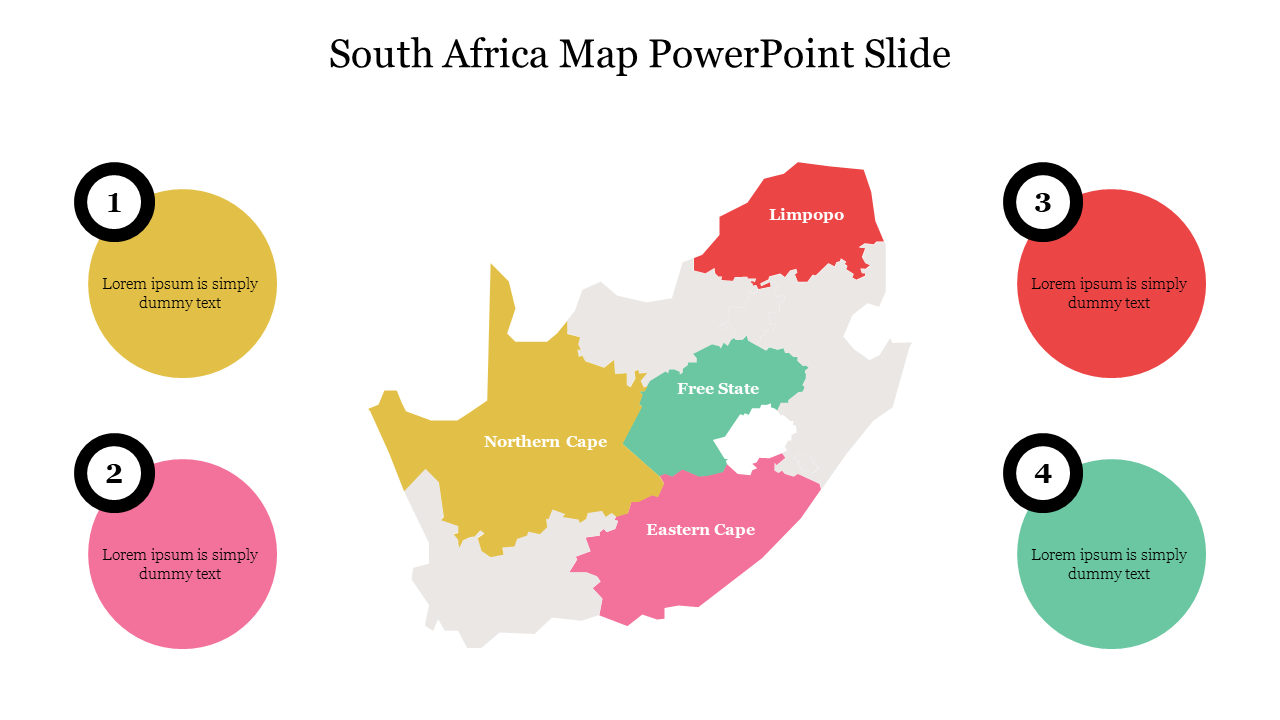 South Africa Map PowerPoint Slide