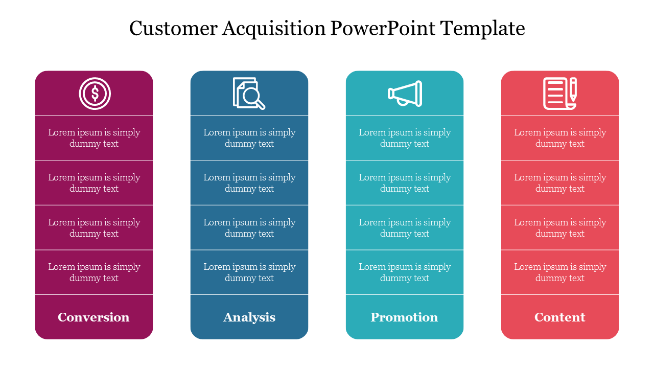 Free Customer Acquisition PowerPoint Template