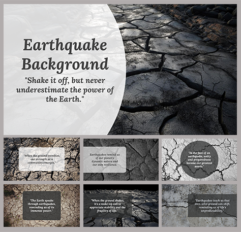 earthquake presentation background