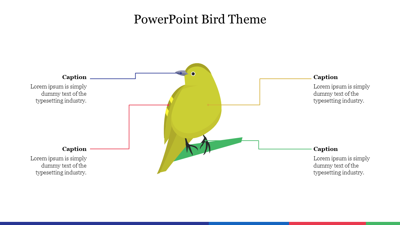 Free - Innovative PowerPoint Bird Theme Presentation Template