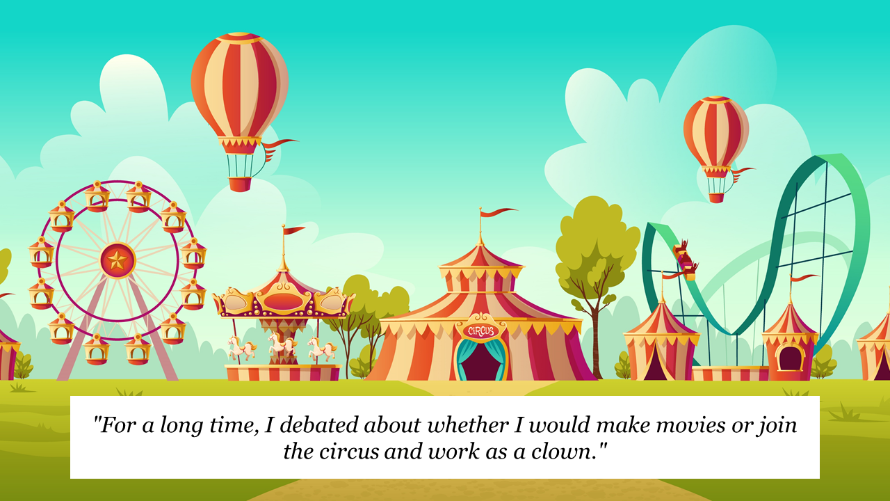 Effective Circus Carnival Background For Presentation