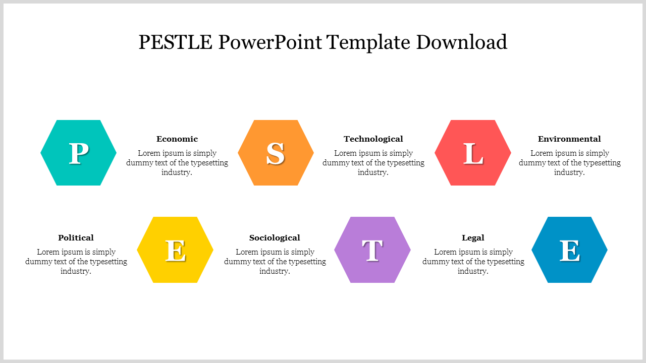 Free - Sample Of PESTLE PowerPoint Template Download Slide