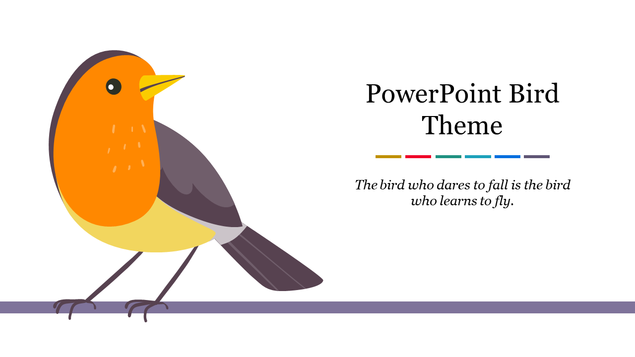 Attractive PowerPoint Bird Theme For Presentation