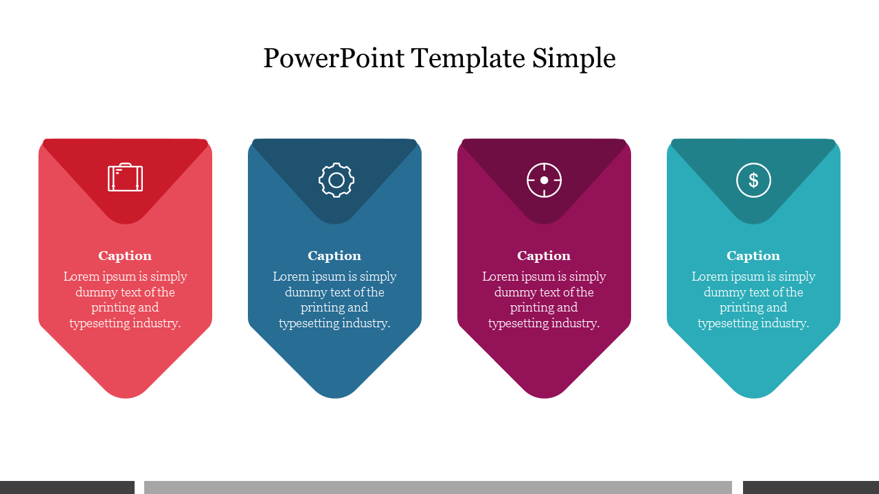Free - Multicolor PowerPoint Template Simple Presentation Slide