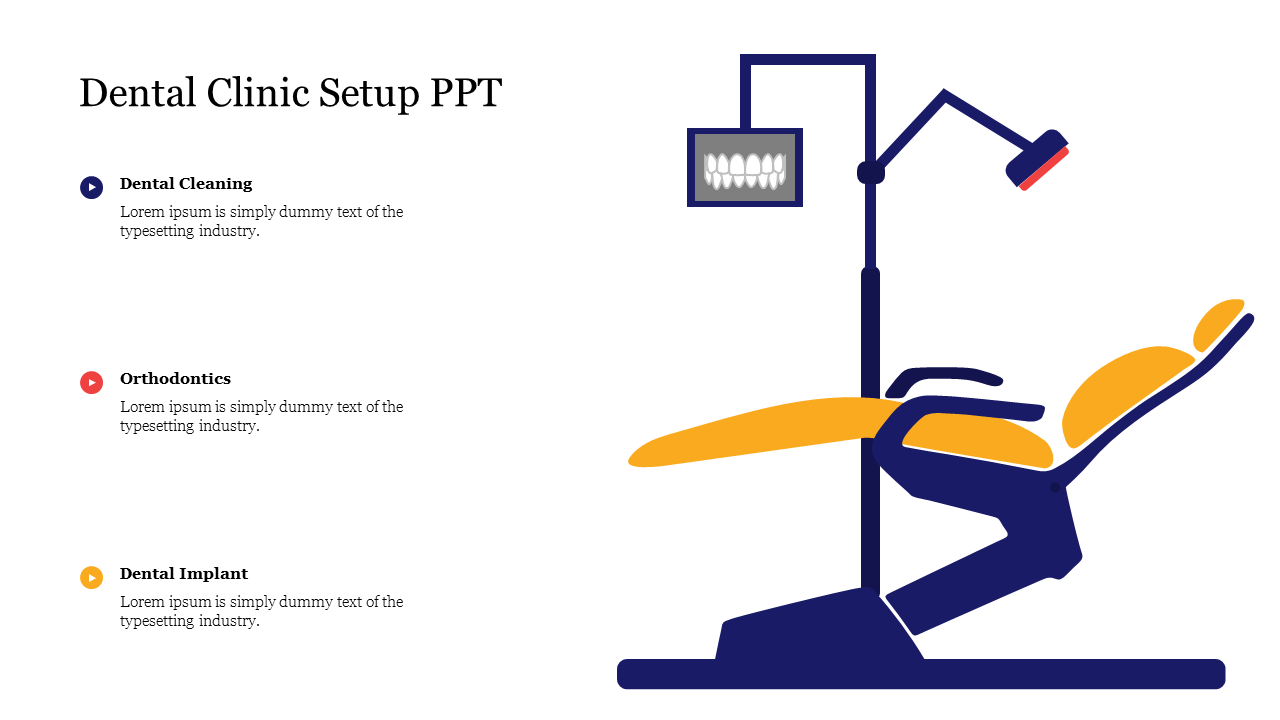Editable Dental Clinic Setup PPT Presentation Slide