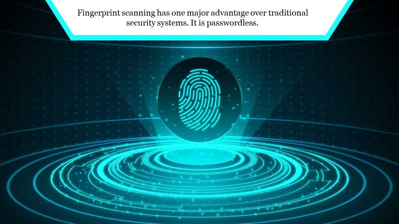 Stunning Fingerprint PowerPoint Background For Presentation