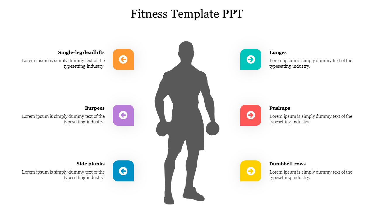Editable Fitness Template PPT Presentation Template