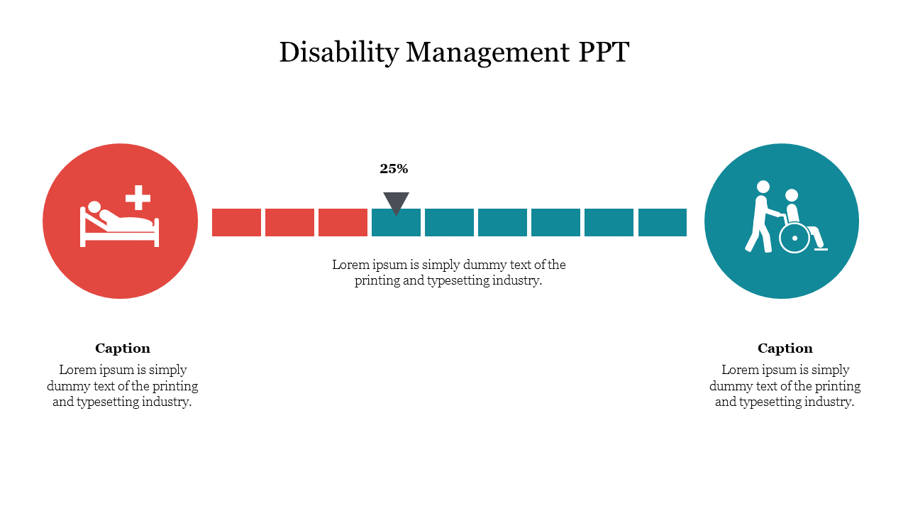 Disability Management PPT Presentation Template Slide