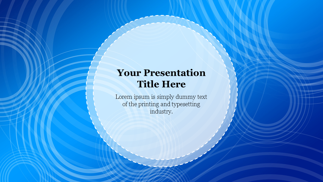 Alluring Blue Backgrounds For Presentations Template