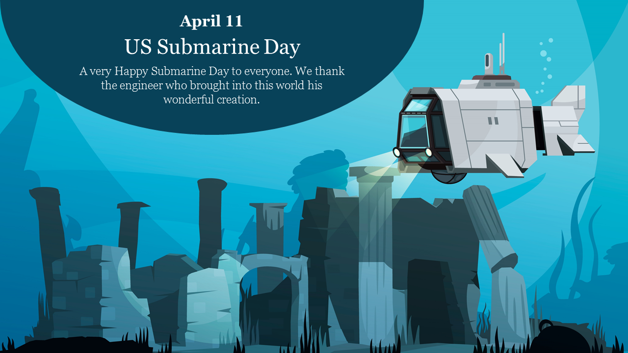 Amazing US Submarine Day Presentation Template