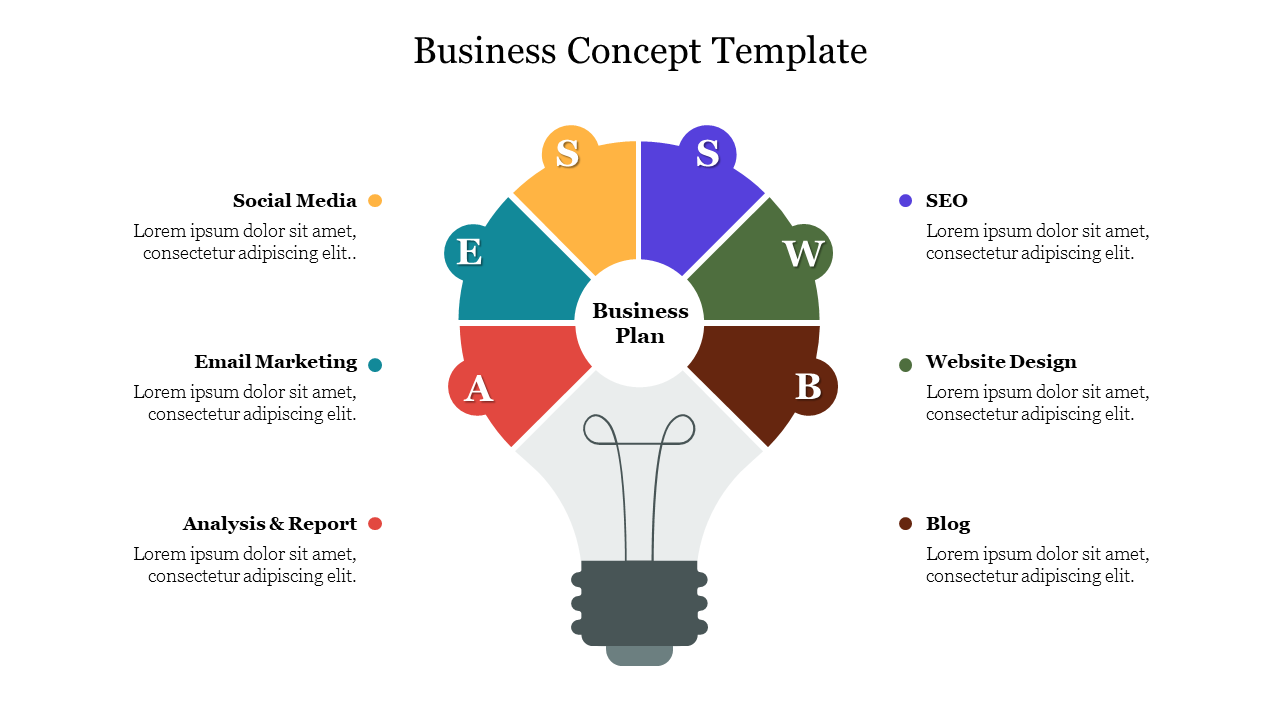 Free - Business Concept Template For Presentation Slide