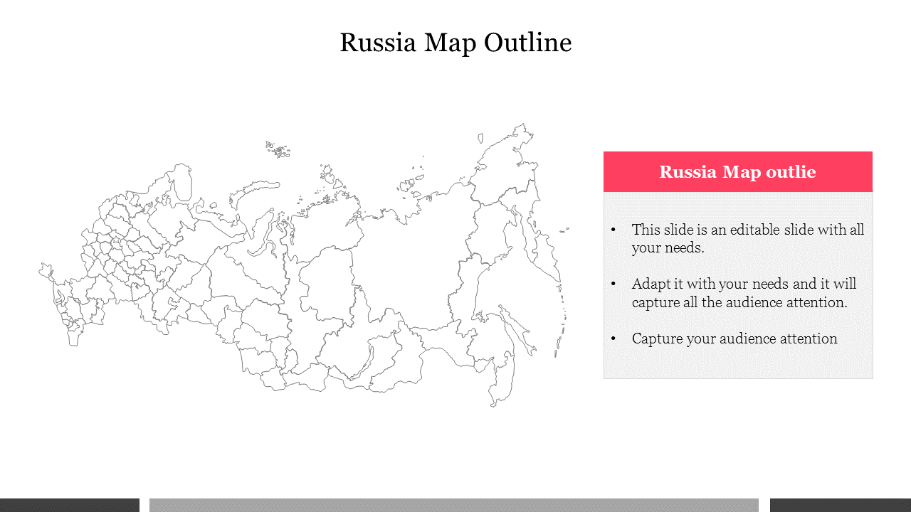 Russia Map Outline PowerPoint Presentation Template