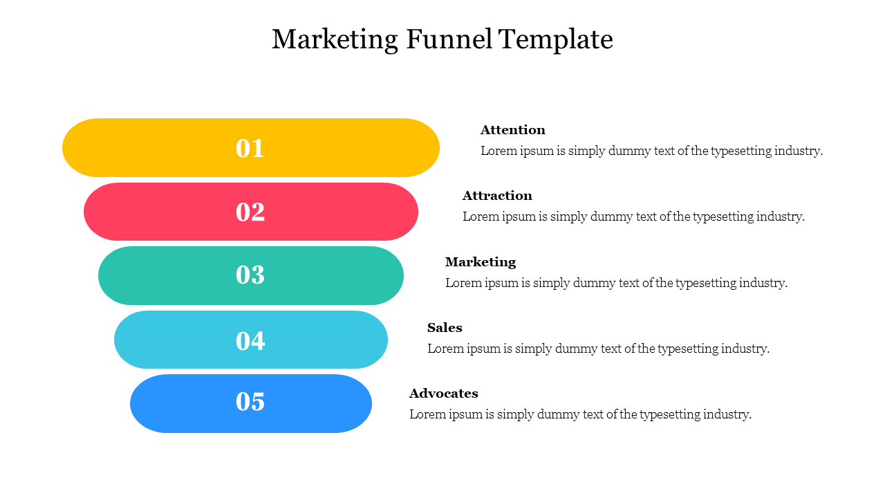 Free - Example Of Marketing Funnel Template For Presentation