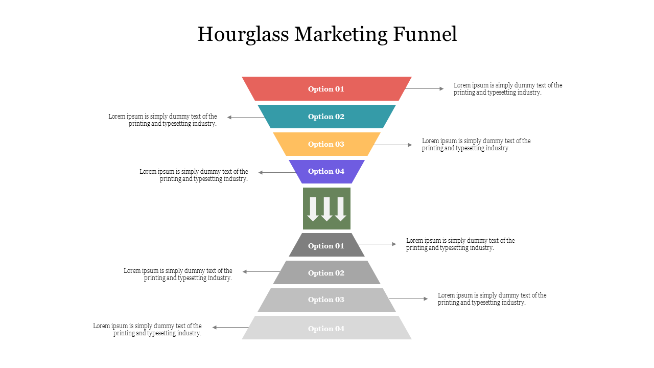 Best Hourglass Marketing Funnel PowerPoint Presentation