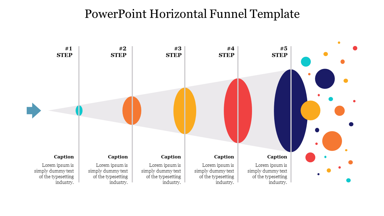 Best PowerPoint Horizontal Funnel Template Presentation