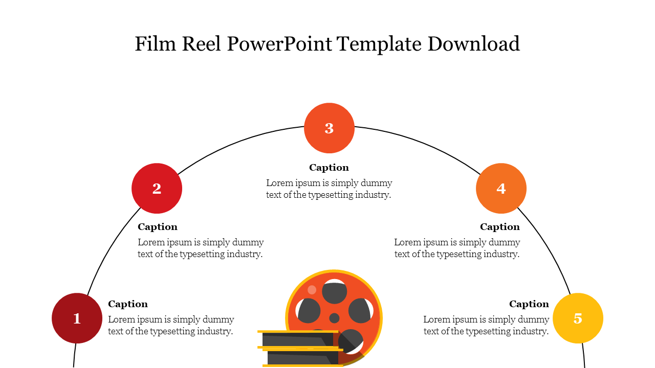Free - Editable Film Reel PowerPoint Template Download