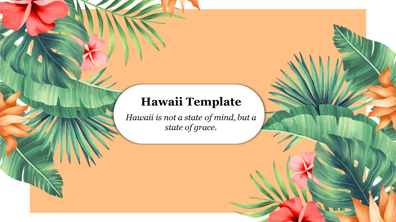 Alluring Hawaii PPT Template For Presentation Slide