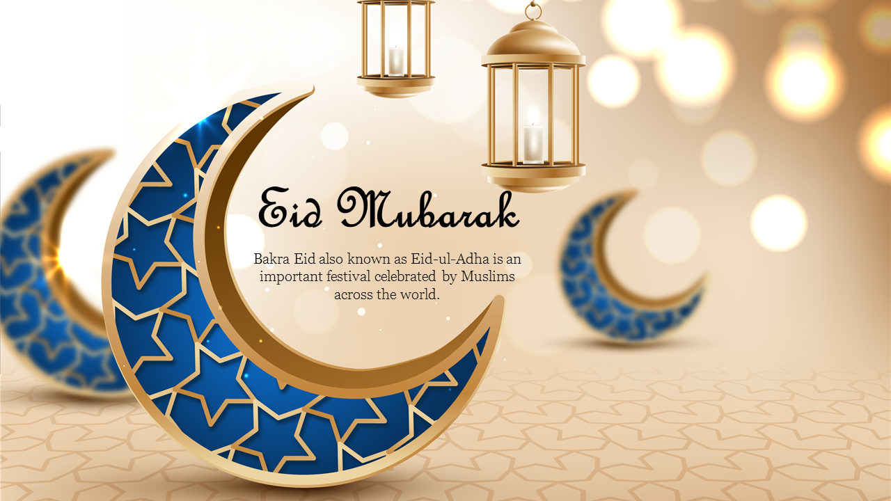 Best Eid Mubarak PowerPoint Template For Presentation