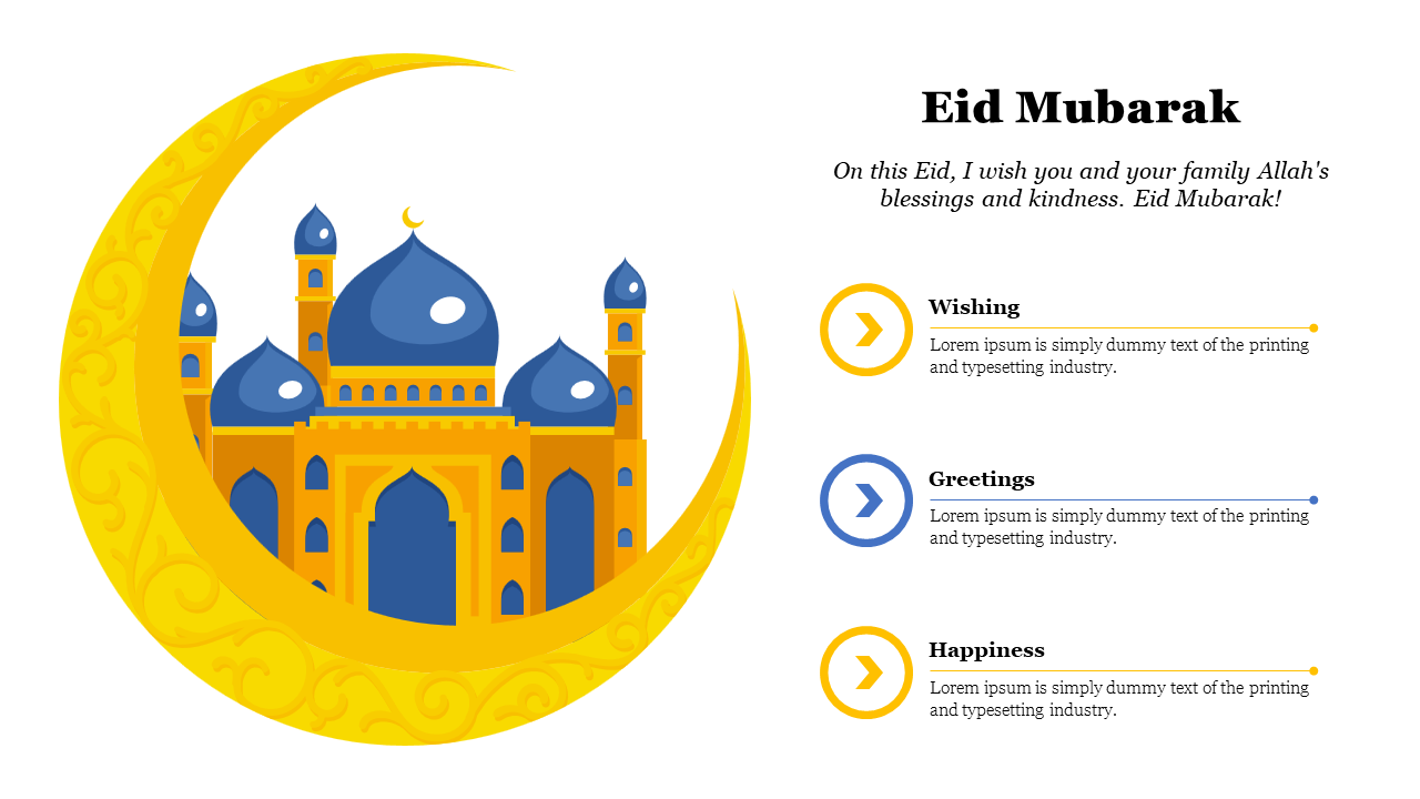 Effective Eid Mubarak PowerPoint Presentation Slide