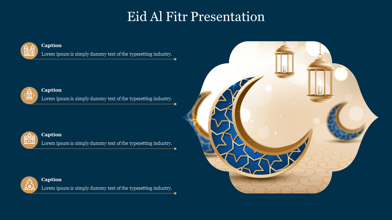 Attractive Eid Al Fitr Presentation Template Slide