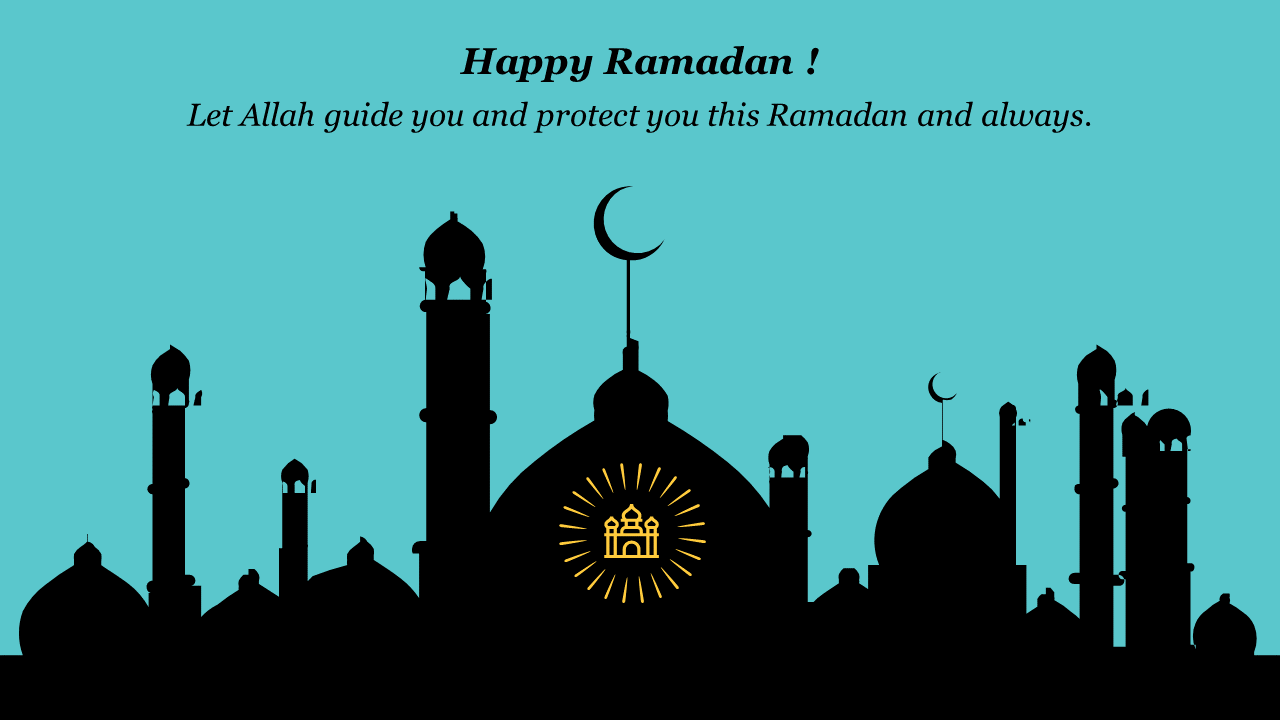 Free - Happy Ramadan PowerPoint Template For Presentation