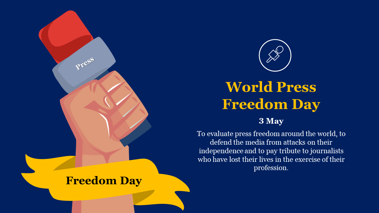 Editable World Press Freedom Day Presentation Template