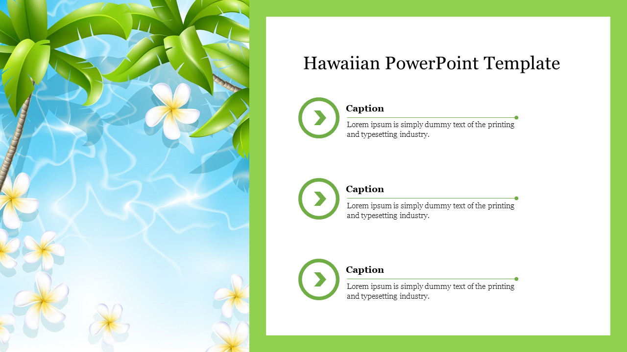 Effective Hawaiian PowerPoint Template Slide