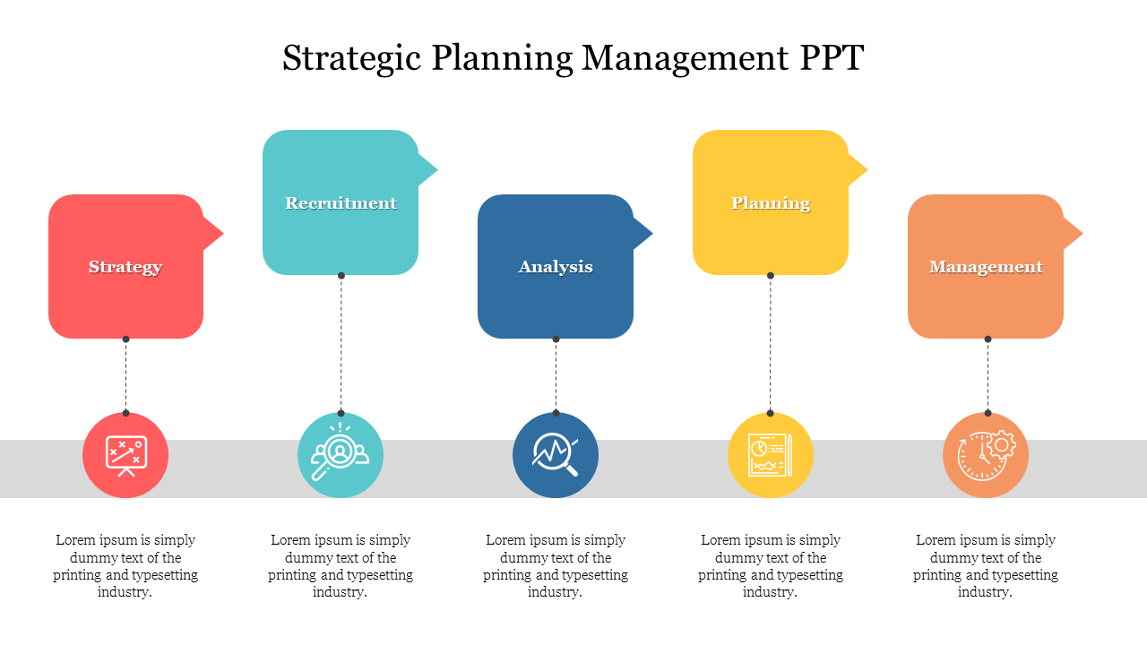 Creative Strategic Planning Management PPT Slide