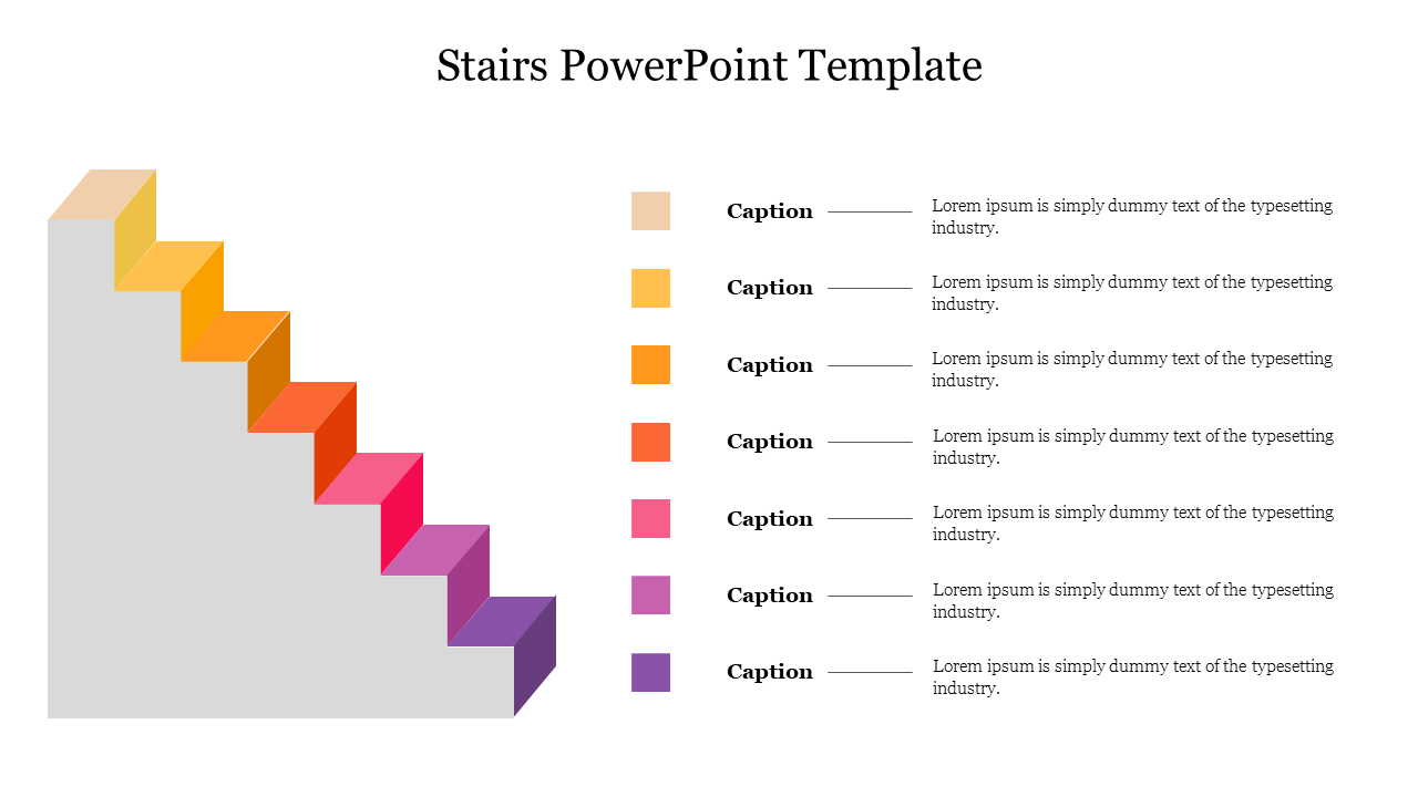 Stairs PowerPoint Template