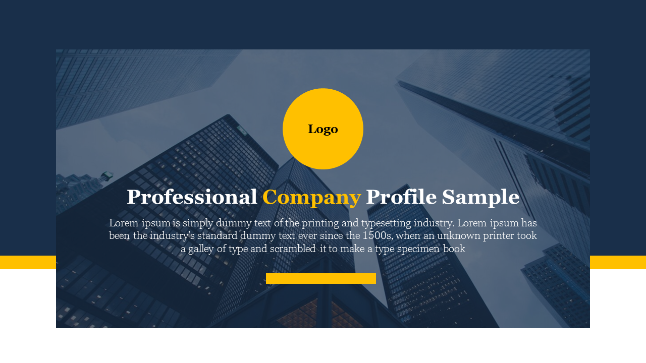 Professional Company Profile Sample PPT and Google Slides