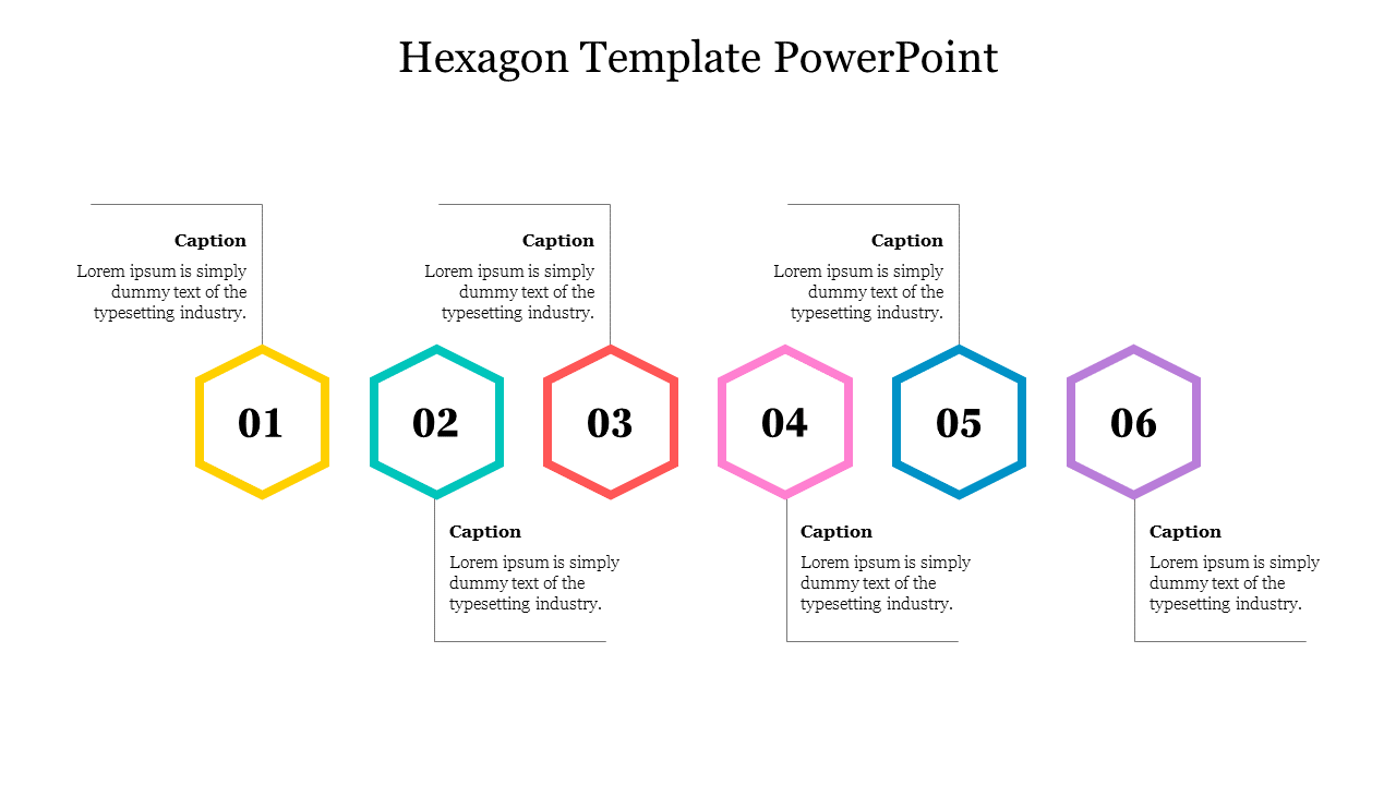 Free - Multicolor Hexagon Template PowerPoint Presentation