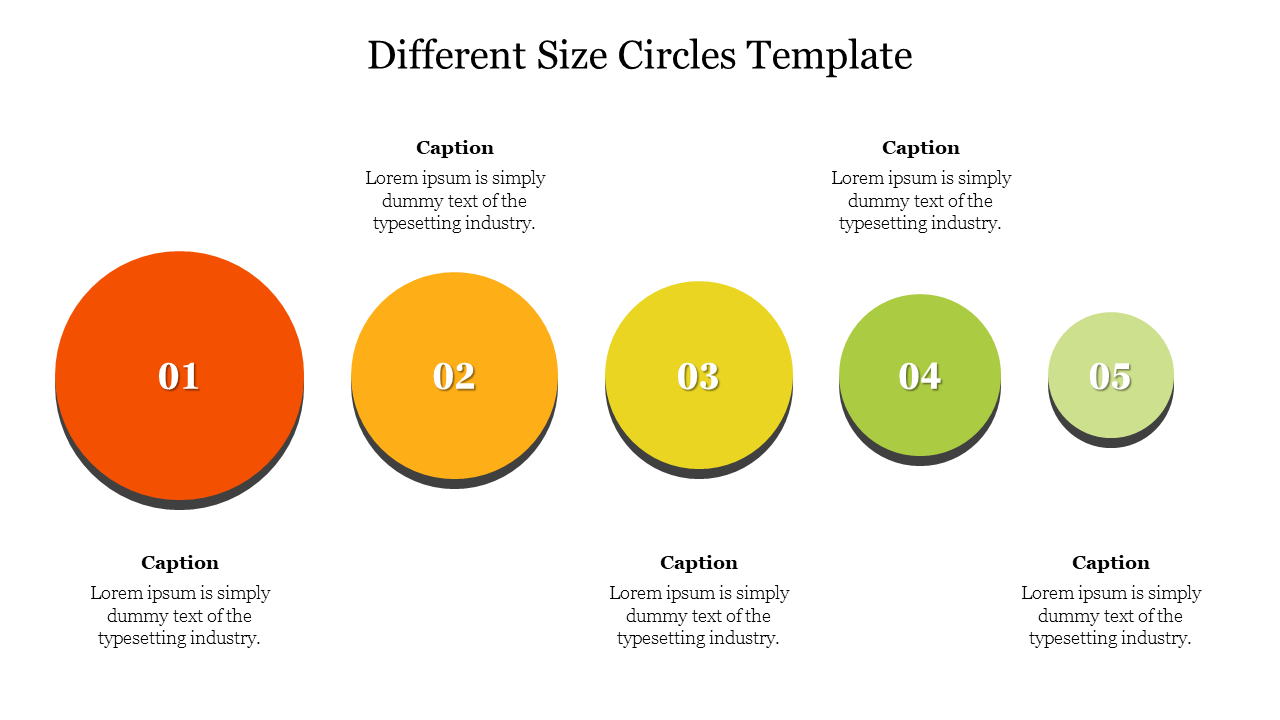 Different Size Circles Template