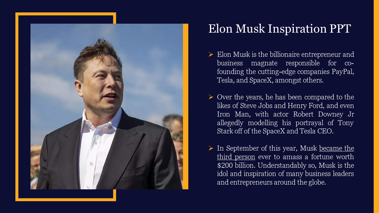 Elon Musk Inspiration PPT