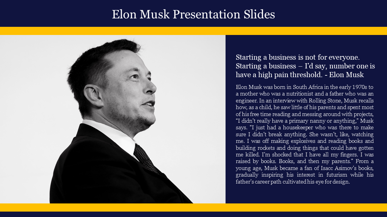 Elon Musk Presentation Slides