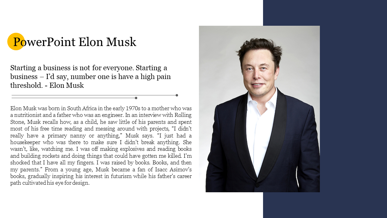 PowerPoint Elon Musk