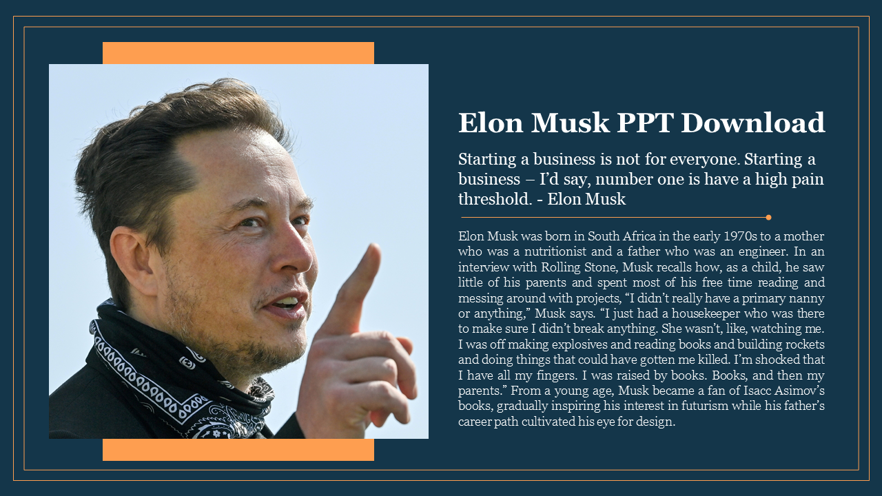 Elon Musk PPT Download