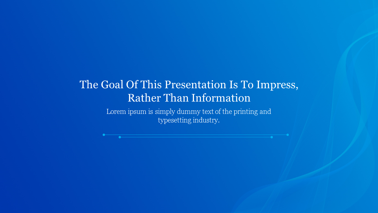 Attractive Blue Themed Background For PPT Presentation
