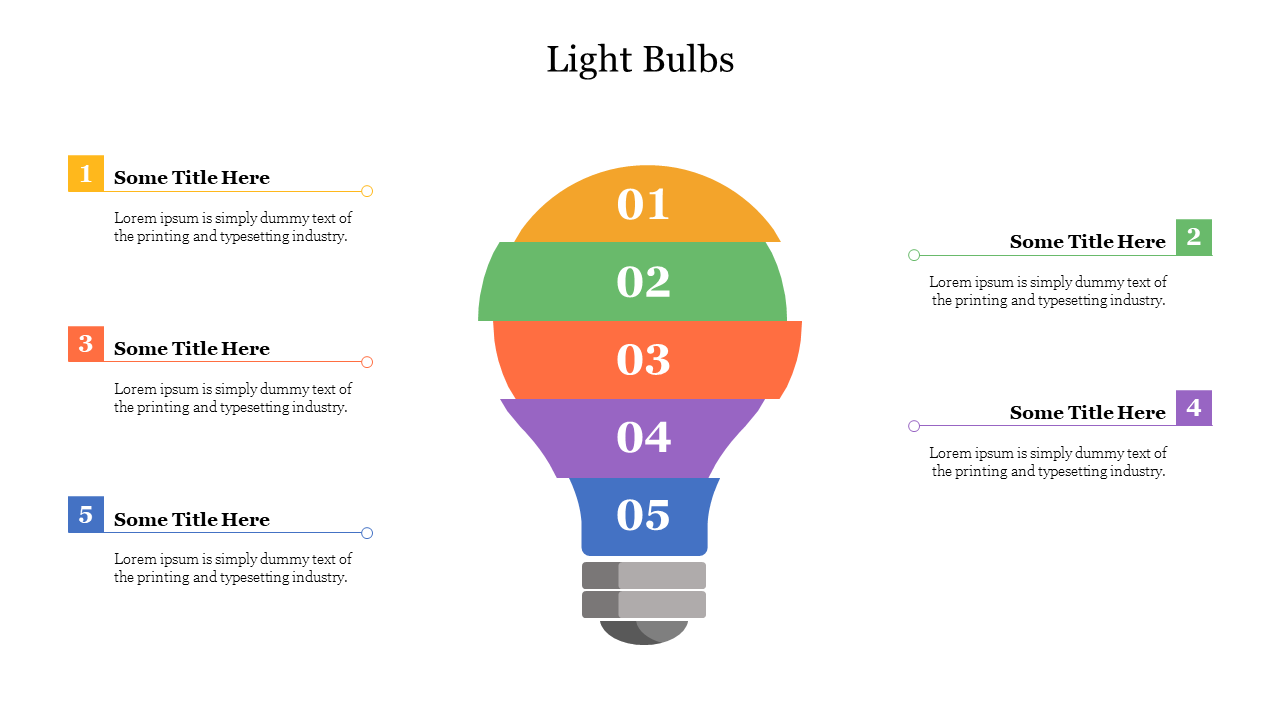 Free - Awesome Light Bulbs PowerPoint Presentation Template