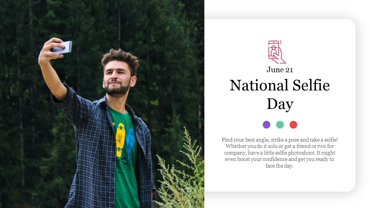 National Selfie Day PowerPoint Template