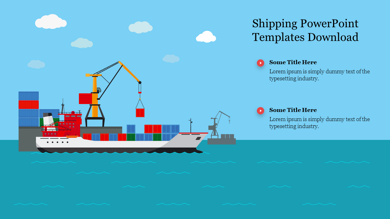 Shipping PowerPoint Templates Free Download