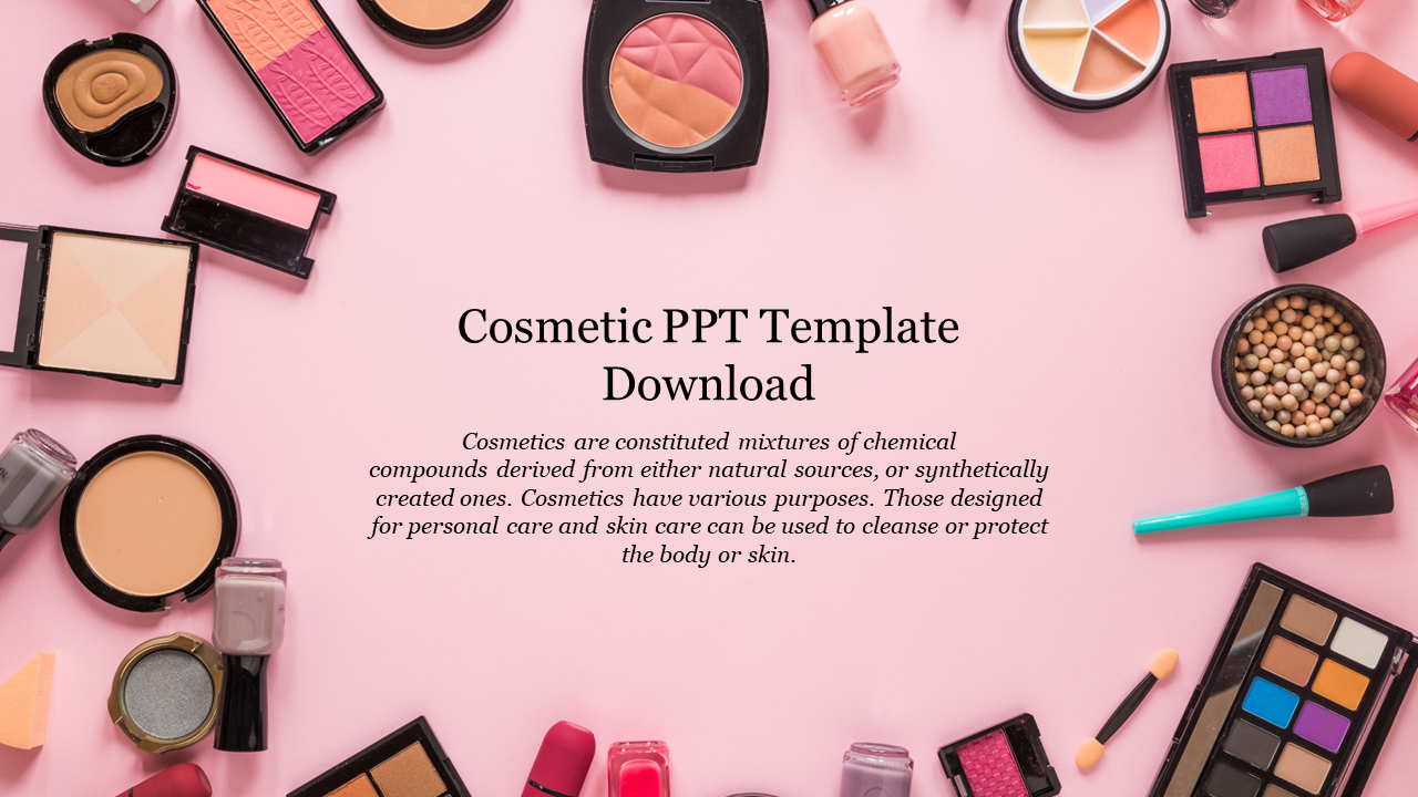 Cosmetic PPT Template Free Download