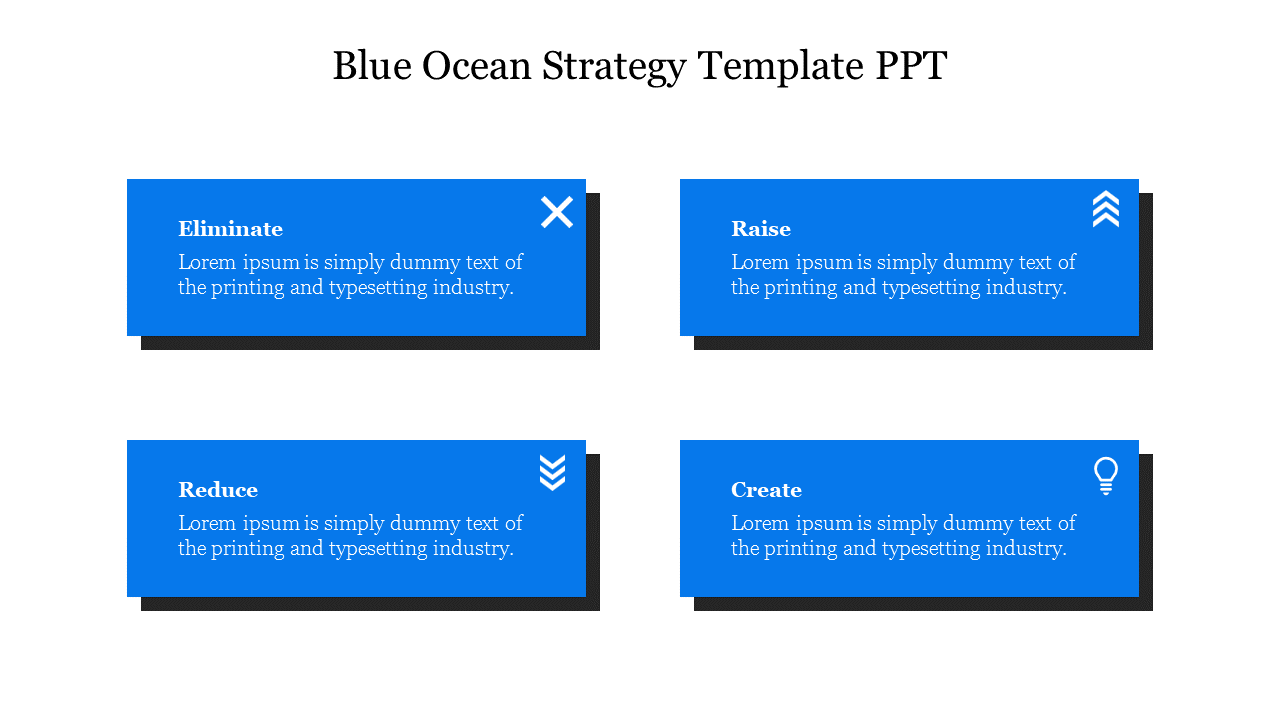 Blue Ocean Strategy Template PPT