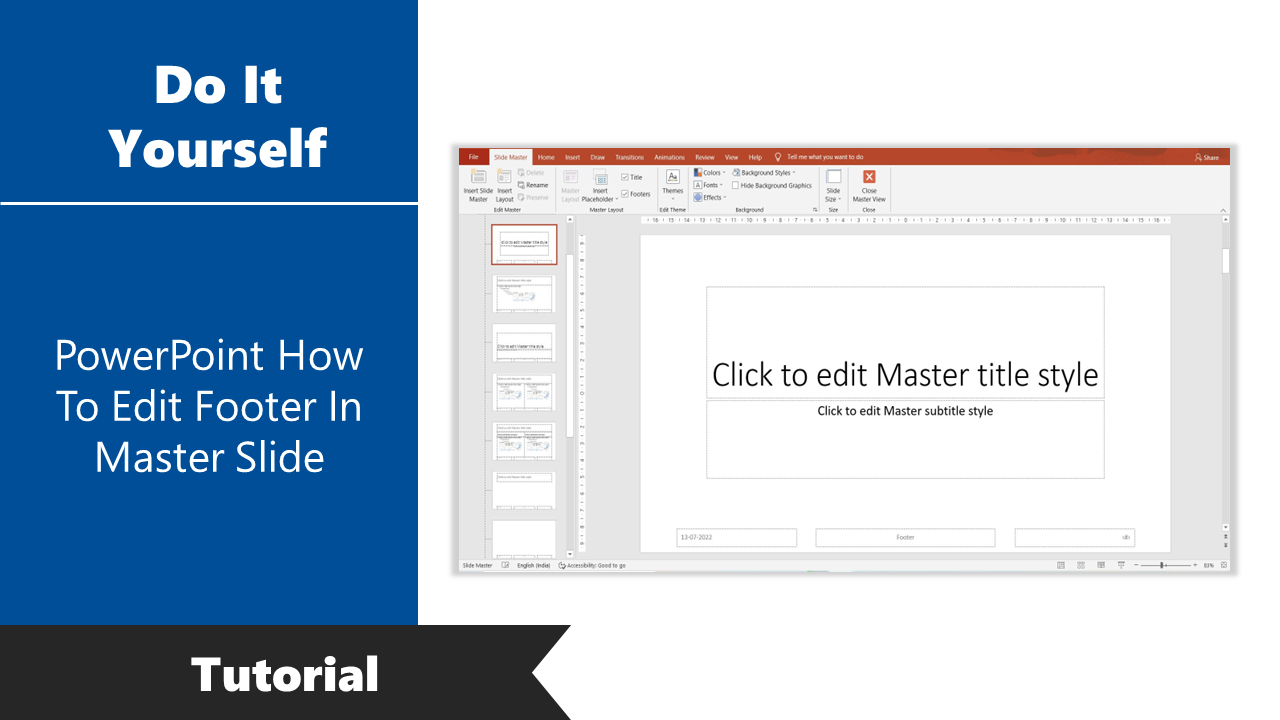 PowerPoint How To Edit Footer In Master Slide